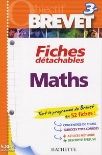 Josyane Curel et Pierre Curel - Maths 3e - Fiches détachables.