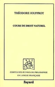 Cours de droit naturel professé à la Faculté des lettres de Paris, 1834-1835