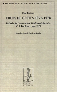 Cours de gestes 1977-1978
