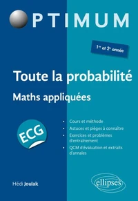 Toute la probabilité Maths appliquées ECG 1re et 2e année