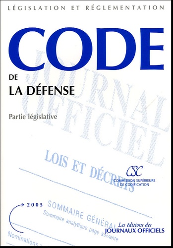 Code De La Defense Partie Legislative De Journaux Officiels Livre Decitre