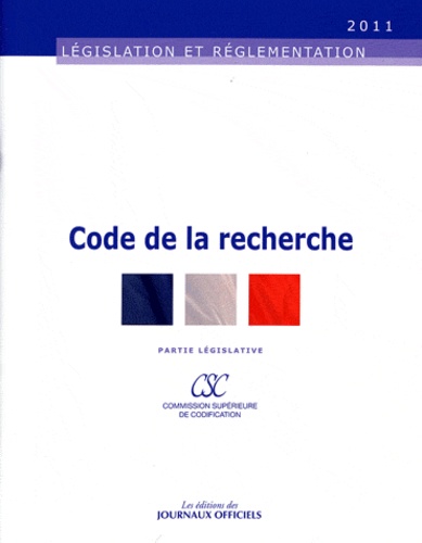  Journaux officiels - Code de la recherche.