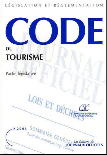  Journaux officiels - Code du tourisme - Partie législative.