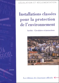 Installations classées pour la protection de l'environnement.