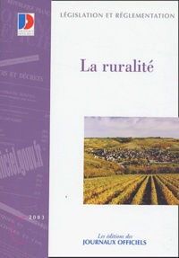  Journaux officiels - La ruralité.