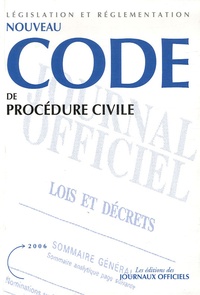 Journaux officiels - Nouveau Code de procédure civile.