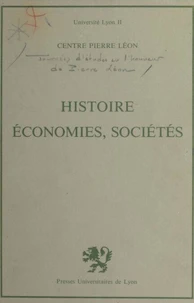 Histoire, économies, sociétés