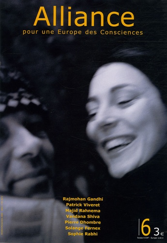 Vandana Shiva et Xavier Zimbardo - Alliance pour une Europe des Consciences N° 6, Octobre-Novemb : .