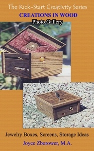  Joyce Zborower, M.A. - Creations in Wood Photo Gallery -- Jewelry boxes, Screens, Storage boxes - Crafts Series, #4.