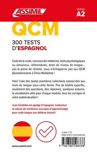 300 tests d'espagnol. Niveau A2