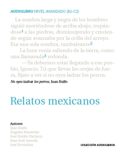 Juan Rulfo - Relatos Mexicanos - Edition bilingue anglais-espagnol. 1 CD audio