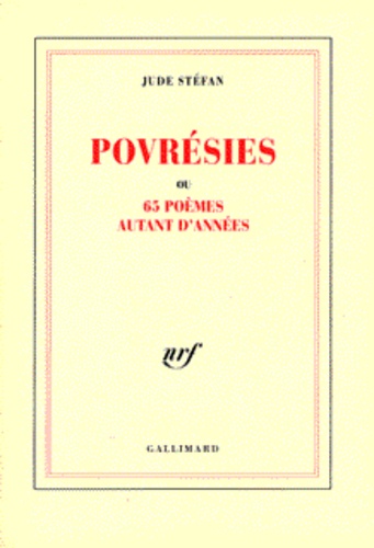 Jude Stéfan - Povrésies ou 65 poèmes autant d'années.
