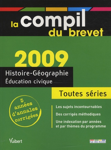 Histoire-Géographie, Education civique, Toutes séries  Edition 2009