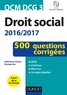 Judith Hector-Danière et Véronique Roy - Droit social QCM DCG 3.