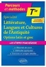 Judith Perez-Bill - Spécialité littérature, langues et cultures de l'Antiquité Tle - Options latin et grec.