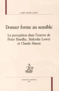 Donner forme au sensible