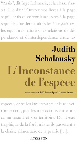 L'Inconstance de l'espèce