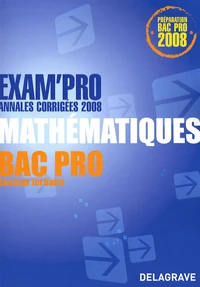 Mathématiques Bac Pro Secteur tertiaire