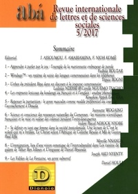 Jules Assoumou et Flora Amabiamina - Abá - revue internationale de lettres et de sciences sociales N° 5 : .