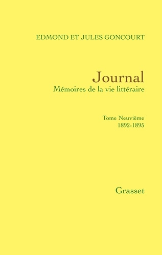 Journal, tome neuvième. 1892-1895