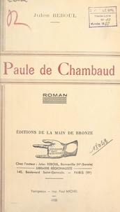 Jules Reboul - Paule de Chambaud.