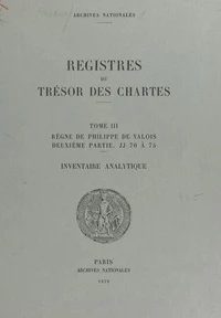 Registres du trésor des Chartes