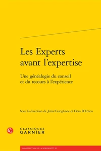 Les experts avant l'expertise