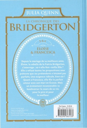 La chronique des Bridgerton Tome 5 et 6 Eloïse ; Francesca -  -  Edition collector
