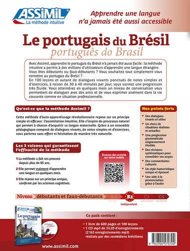 Le portugais du Brésil. Pack audio  avec 1 CD audio MP3