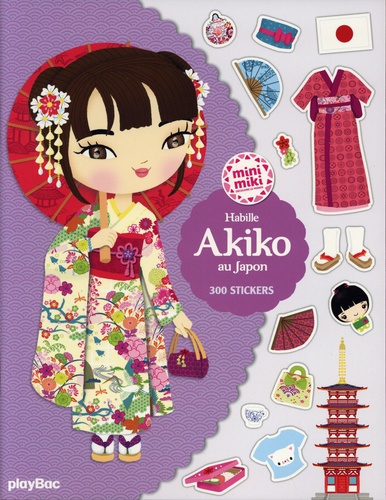 Habille Akiko au Japon. Avec 300 stickers