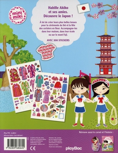 Habille Akiko au Japon. Avec 300 stickers