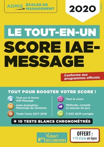 Le tout-en-un Score IAE-Message  Edition 2020