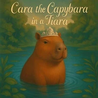 Cara the Capybara in a Tiara