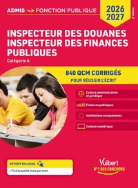 Inspecteur des douanes, inspecteur des finances publiques catégorie A