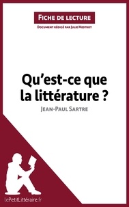 Julie Mestrot - Qu'est-ce que la littérature ? de Jean-Paul Sartre - Fiche de lecture.
