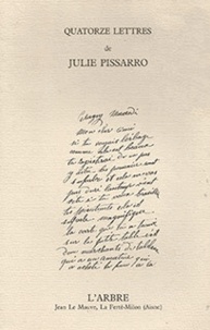 Julie Pissarro - 14 lettres.