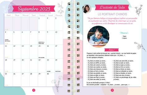 L'agenda familial mensuel de Julie Ricci  Edition 2023-2024