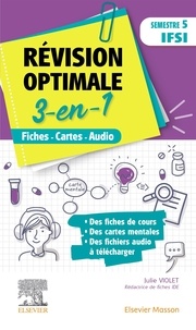 Julie Violet - Révision optimale 3-en-1 Semestre 5 IFSI - Fiches - Cartes - Audio.