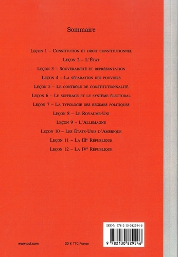 Manuel de droit constitutionnel. Tome 1, Théorie générale - Histoire - Régimes étrangers 3e édition