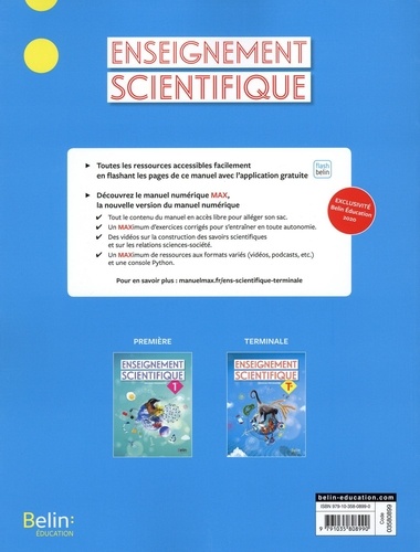 Enseignement Scientifique Tle  Edition 2020