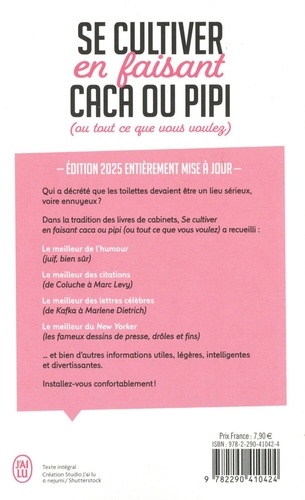 Se cultiver en faisant caca ou pipi (ou tout ce que vous voulez)  Edition 2025