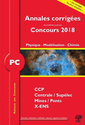 Physique, Modélisation, Chimie PC  Edition 2018