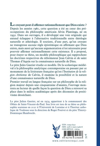 Alvin Plantinga et le modèle Thomas d'Aquin/Jean Calvin. Approche comparée sur la connaissance naturelle de Dieu
