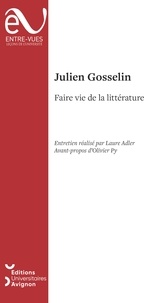 Téléchargement d'ebooks gratuits au format pdf Faire vie de la littérature par Julien Gosselin in French 9782357681149