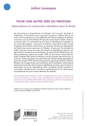 Pour une autre idée du Pakistan. Nationalisme et construction identitaire dans le Sindh