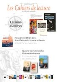 Julien-Pierre Dufour et Jean Carette - Les Cahiers de lecture de L'Action nationale. Vol. 17 No. 1, Automne 2022.