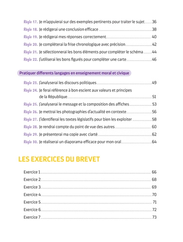 Histoire-Géographie, EMC Les 30 règles d'or du brevet  Edition 2024