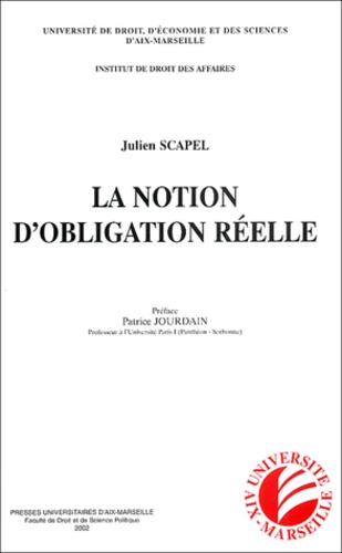 Julien Scapel - La Notion D'Obligation Reelle.