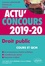 Droits publics Concours administratifs, Sciences Po, licence. Cours et QCM  Edition 2019-2020