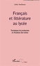 Julien Yombouno - Français et littérature au lycée - Techniques de production et d'analyse des textes.